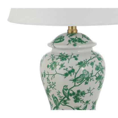 Lampe de table LED Penelope 22 Chinoiserie, bleu/blanc par JONATHAN Y