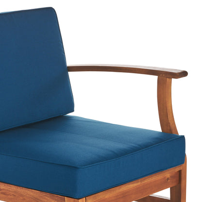 Ensemble de salon de jardin Perla en bois d'acacia, 7 pièces, par Christopher Knight Home