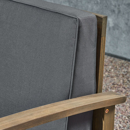 Ensemble de salon de jardin Perla en bois d'acacia, 7 pièces, par Christopher Knight Home