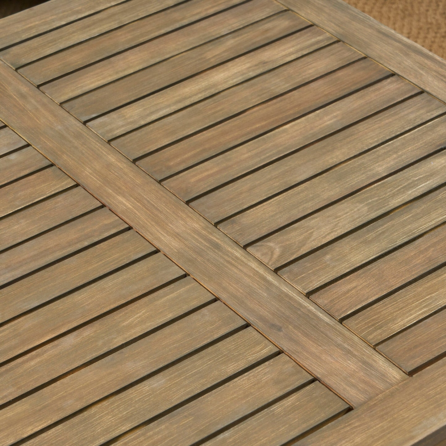 Ensemble de salon de jardin Perla en bois d'acacia, 7 pièces, par Christopher Knight Home