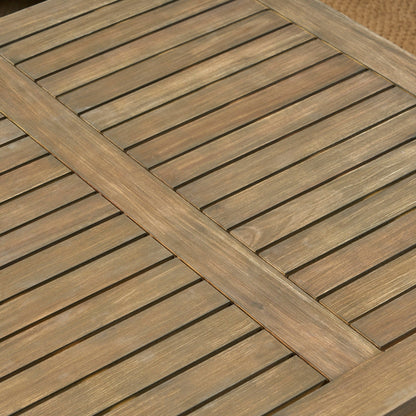 Ensemble de salon de jardin Perla en bois d'acacia, 7 pièces, par Christopher Knight Home