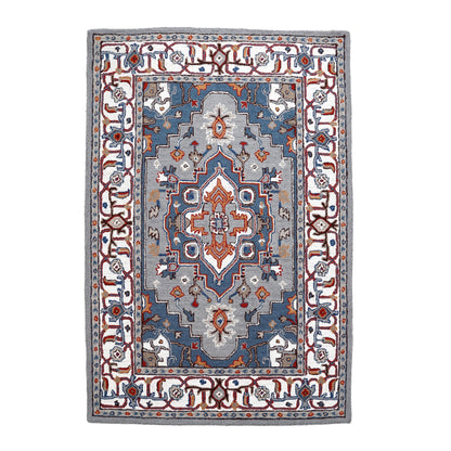 Tapis persan traditionnel en laine, fait main, motif floral George Towne Living