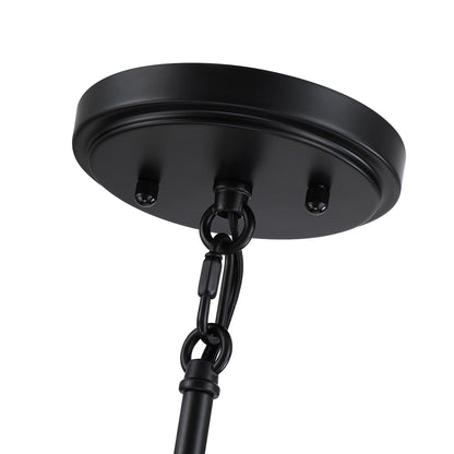 Lustre bohème moderne Piersan à 5 lumières avec abat-jour en rotin à plusieurs niveaux – 26 po de largeur