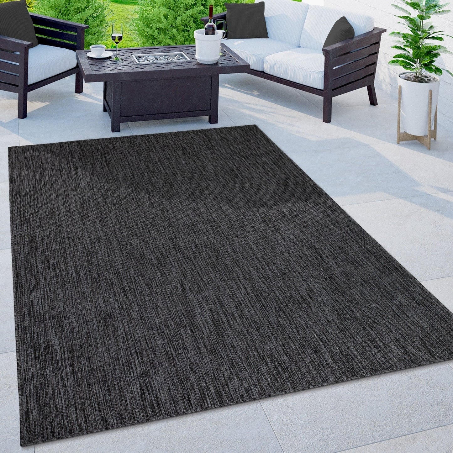 Tapis d'extérieur imperméable à motifs variés pour terrasse