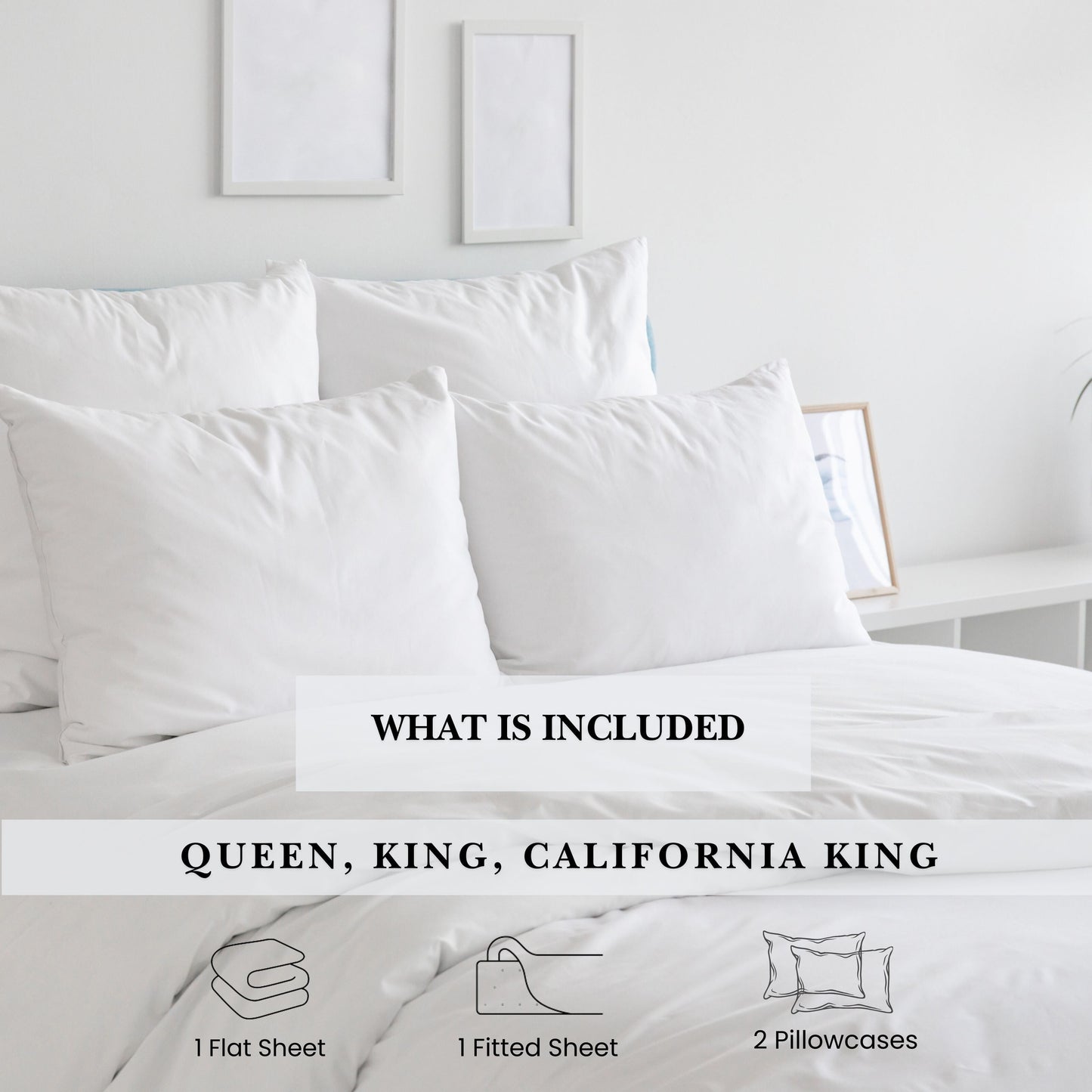 Parure de draps Pointehaven en coton à fibres longues 620 fils au pouce carré avec poche profonde