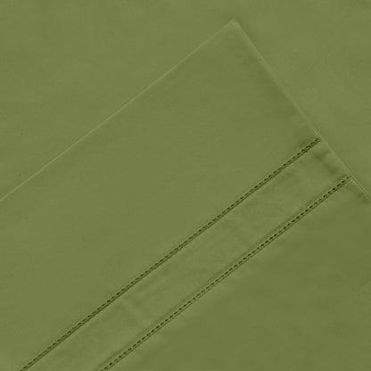 Parure de draps Pointehaven en coton à fibres longues 620 fils au pouce carré avec poche profonde