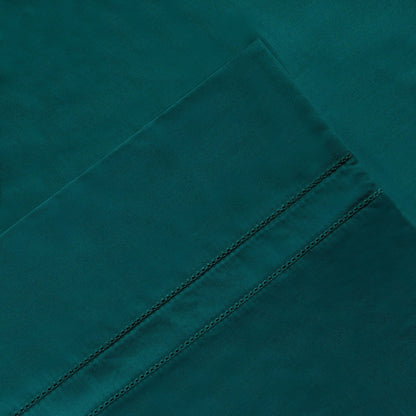 Parure de draps Pointehaven en coton à fibres longues 620 fils au pouce carré avec poche profonde