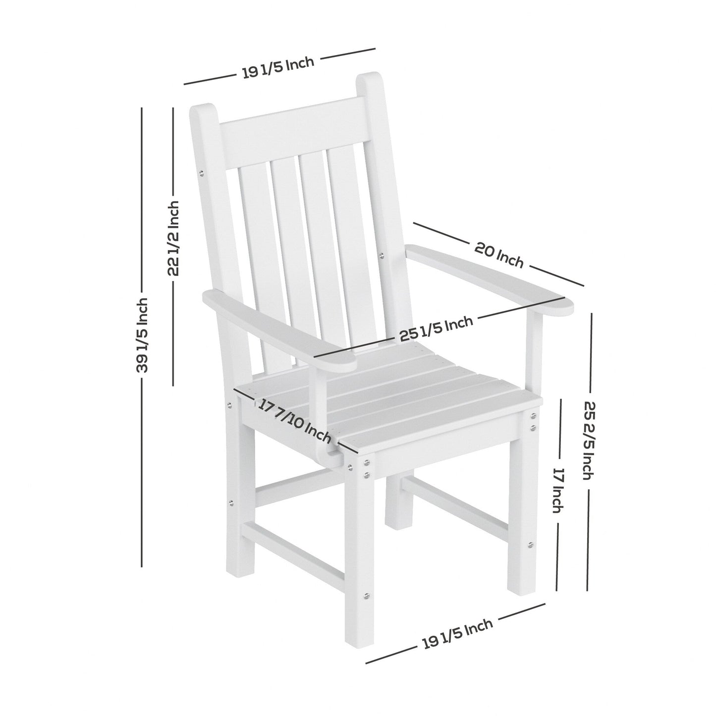 Ensemble de salle à manger d'extérieur Polytrends Laguna en PEHD, toutes saisons, avec table ronde et fauteuils (ensemble de 5 pièces)