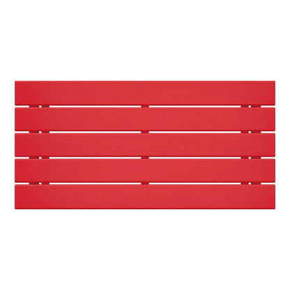 Table basse rectangulaire d'extérieur Polytrends Laguna en PEHD, toutes saisons