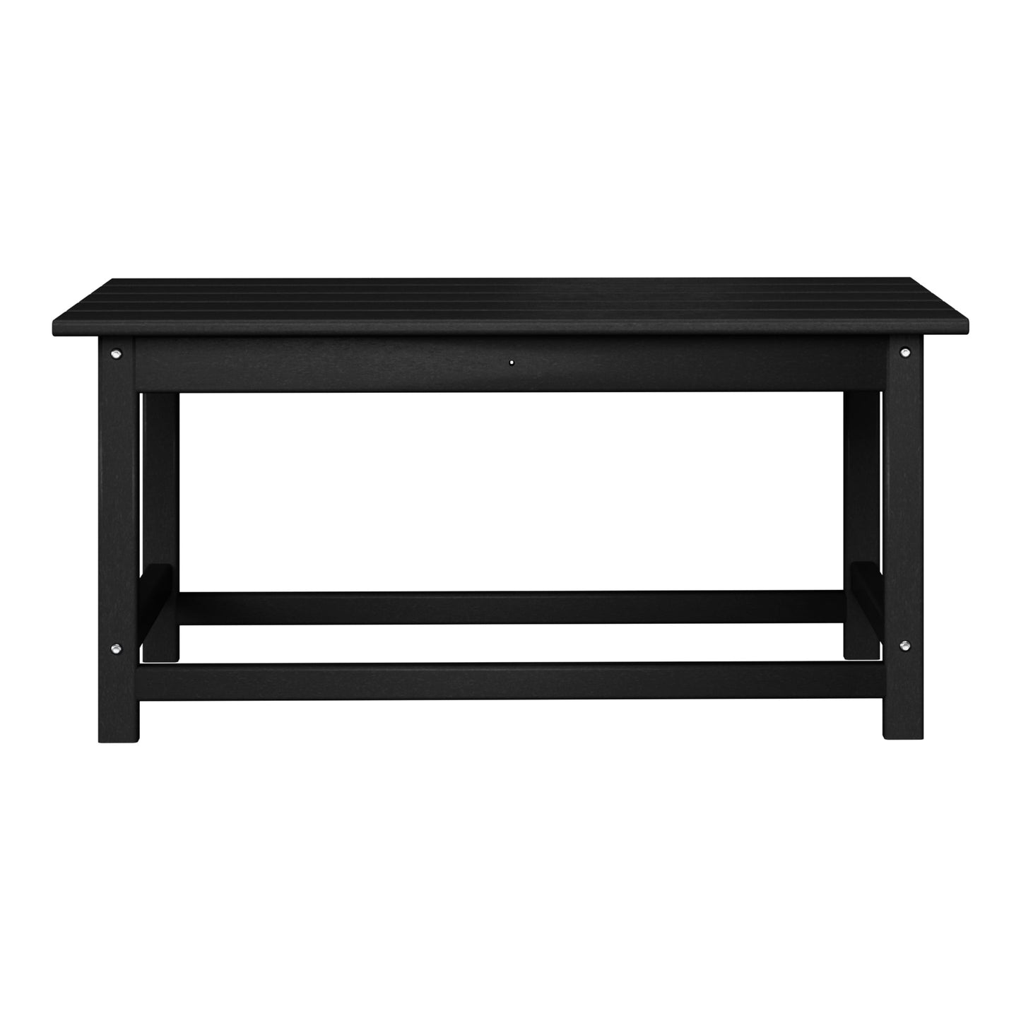 Table basse rectangulaire d'extérieur Polytrends Laguna en PEHD, toutes saisons