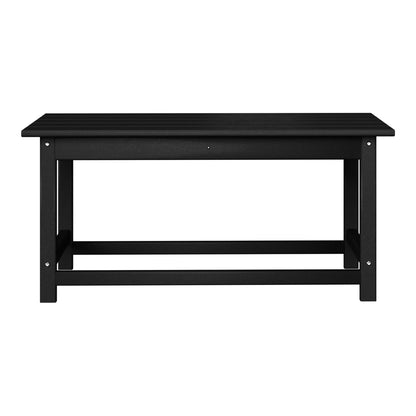 Table basse rectangulaire d'extérieur Polytrends Laguna en PEHD, toutes saisons