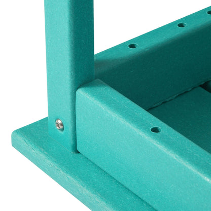 Table basse rectangulaire d'extérieur Polytrends Laguna en PEHD, toutes saisons