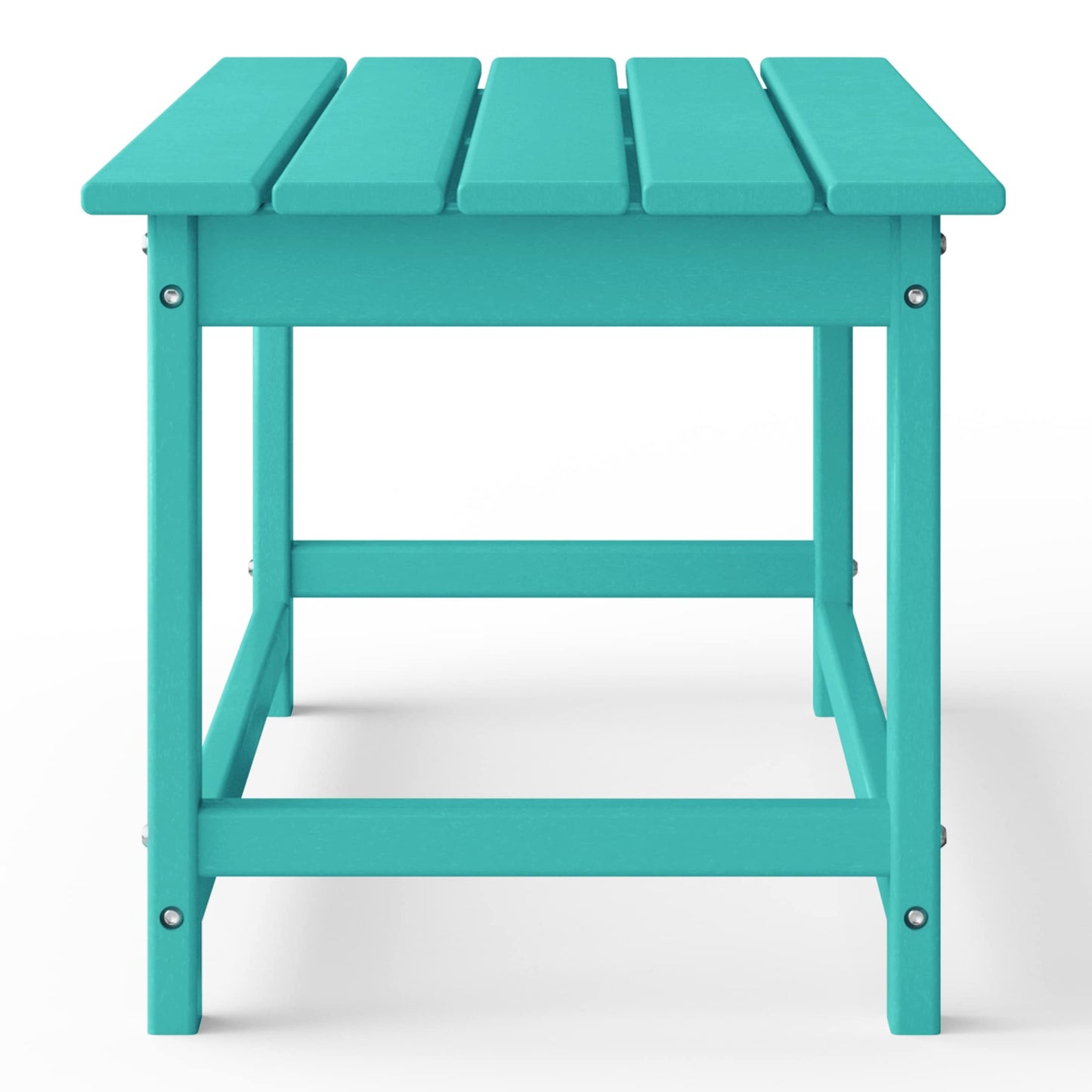 Table basse rectangulaire d'extérieur Polytrends Laguna en PEHD, toutes saisons