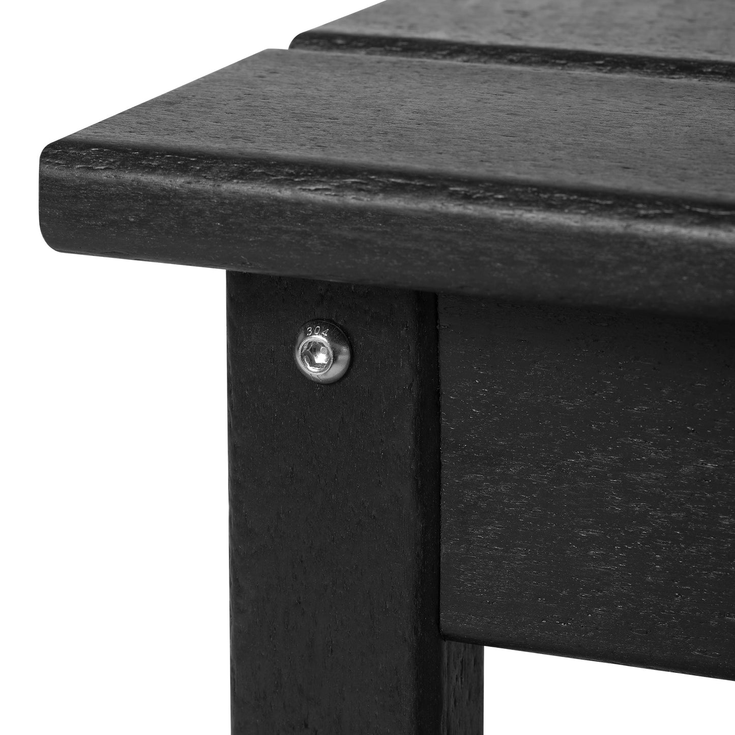 Table basse rectangulaire d'extérieur Polytrends Laguna en PEHD, toutes saisons