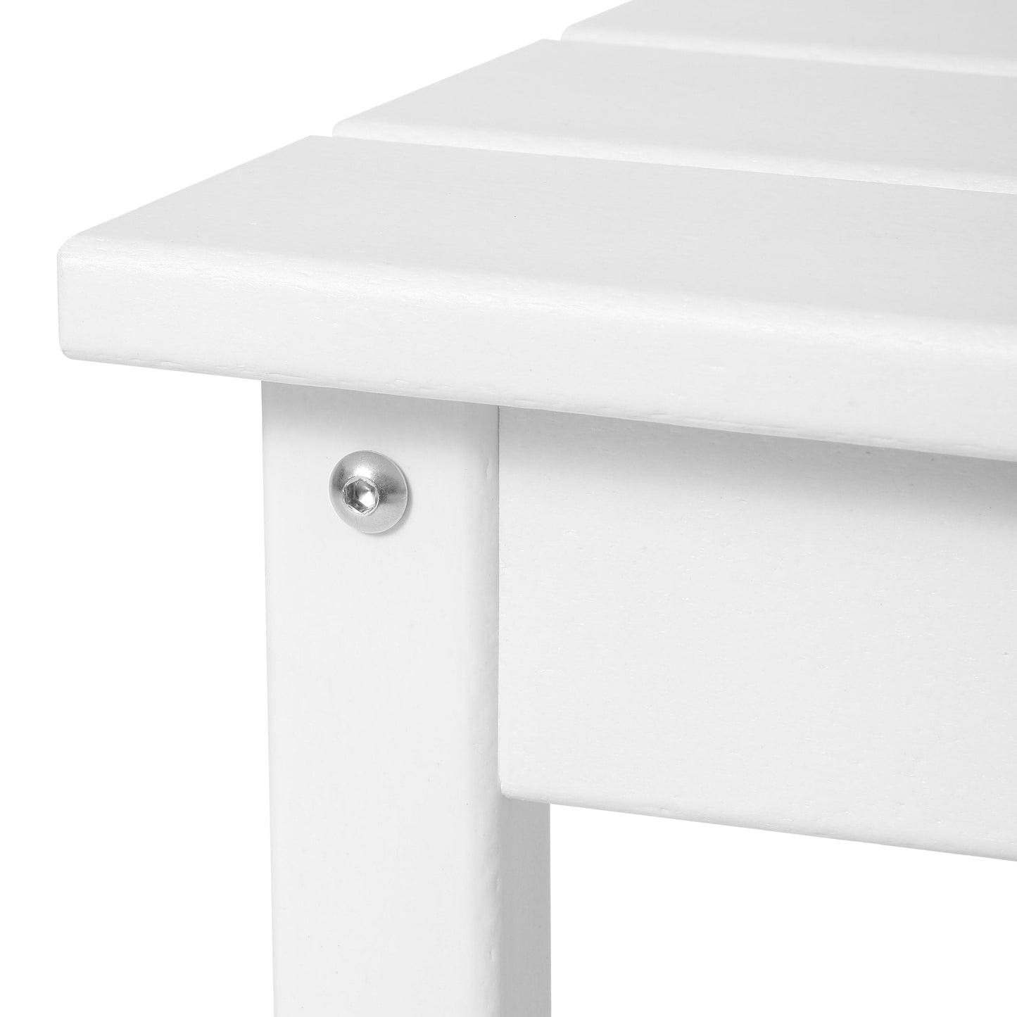 Table basse rectangulaire d'extérieur Polytrends Laguna en PEHD, toutes saisons