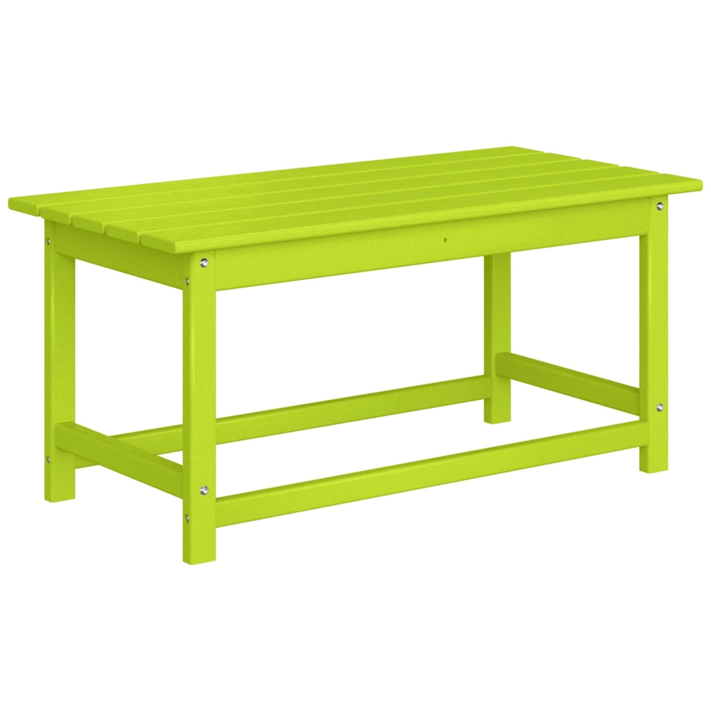 Table basse rectangulaire d'extérieur Polytrends Laguna en PEHD, toutes saisons