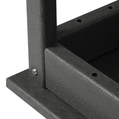 Table basse rectangulaire d'extérieur Polytrends Laguna en PEHD, toutes saisons