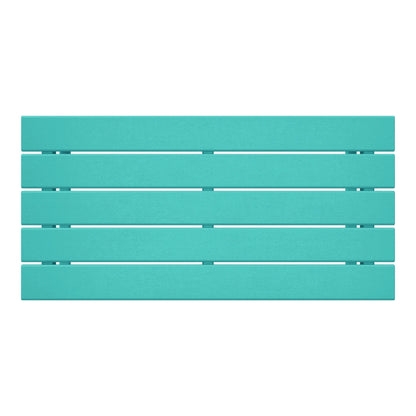 Table basse rectangulaire d'extérieur Polytrends Laguna en PEHD, toutes saisons