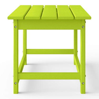 Table basse rectangulaire d'extérieur Polytrends Laguna en PEHD, toutes saisons