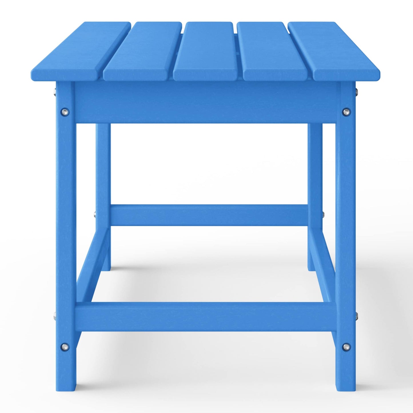 Table basse rectangulaire d'extérieur Polytrends Laguna en PEHD, toutes saisons