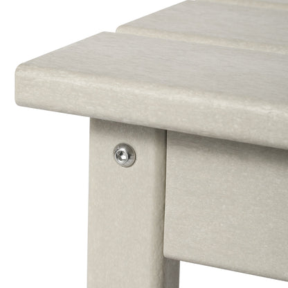 Table basse rectangulaire d'extérieur Polytrends Laguna en PEHD, toutes saisons