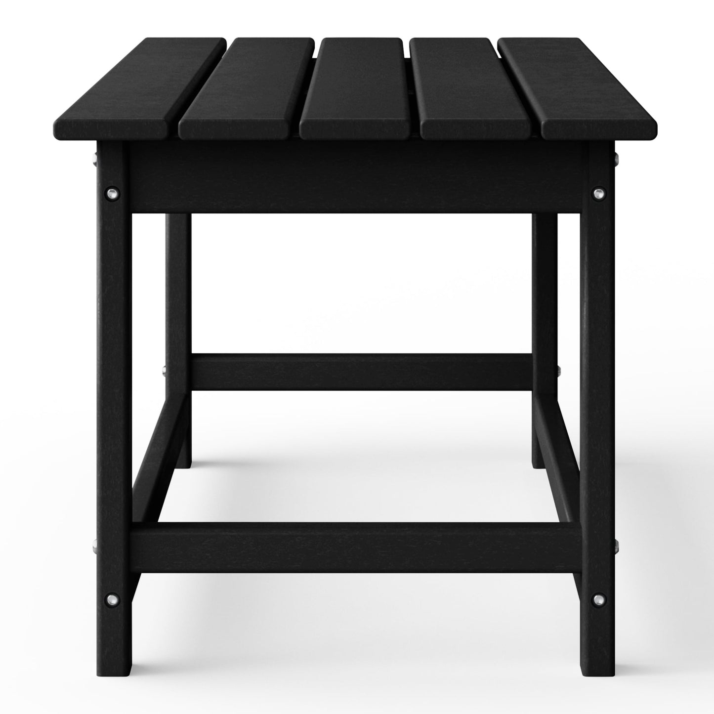 Table basse rectangulaire d'extérieur Polytrends Laguna en PEHD, toutes saisons