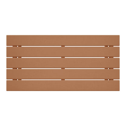 Table basse rectangulaire d'extérieur Polytrends Laguna en PEHD, toutes saisons