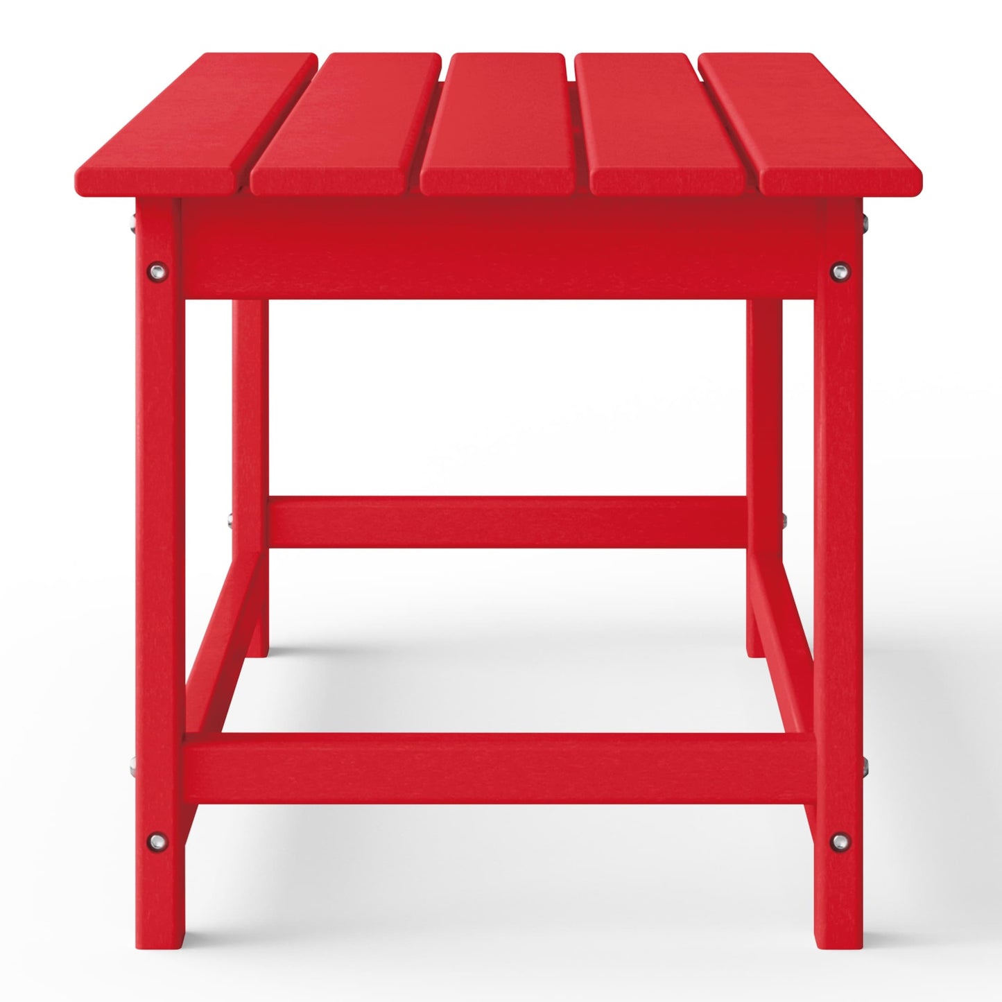 Table basse rectangulaire d'extérieur Polytrends Laguna en PEHD, toutes saisons