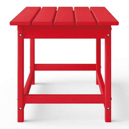 Table basse rectangulaire d'extérieur Polytrends Laguna en PEHD, toutes saisons