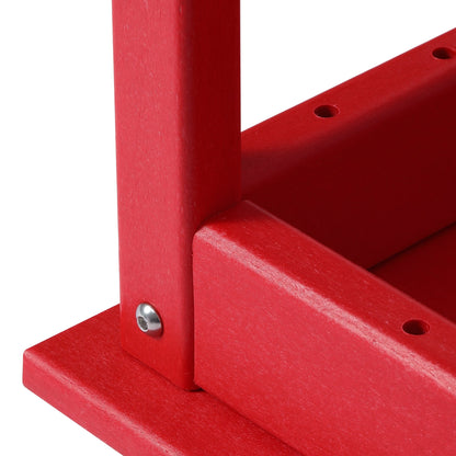 Table basse rectangulaire d'extérieur Polytrends Laguna en PEHD, toutes saisons