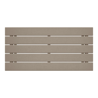 Table basse rectangulaire d'extérieur Polytrends Laguna en PEHD, toutes saisons