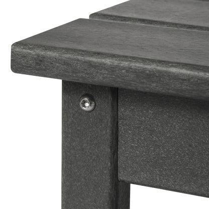 Table basse rectangulaire d'extérieur Polytrends Laguna en PEHD, toutes saisons