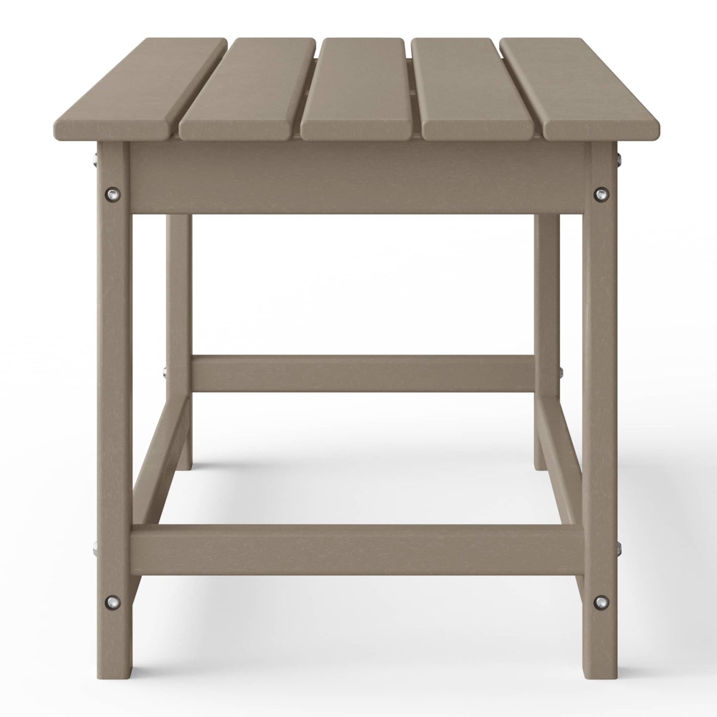 Table basse rectangulaire d'extérieur Polytrends Laguna en PEHD, toutes saisons