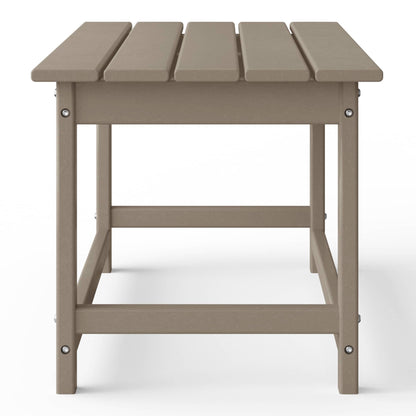 Table basse rectangulaire d'extérieur Polytrends Laguna en PEHD, toutes saisons