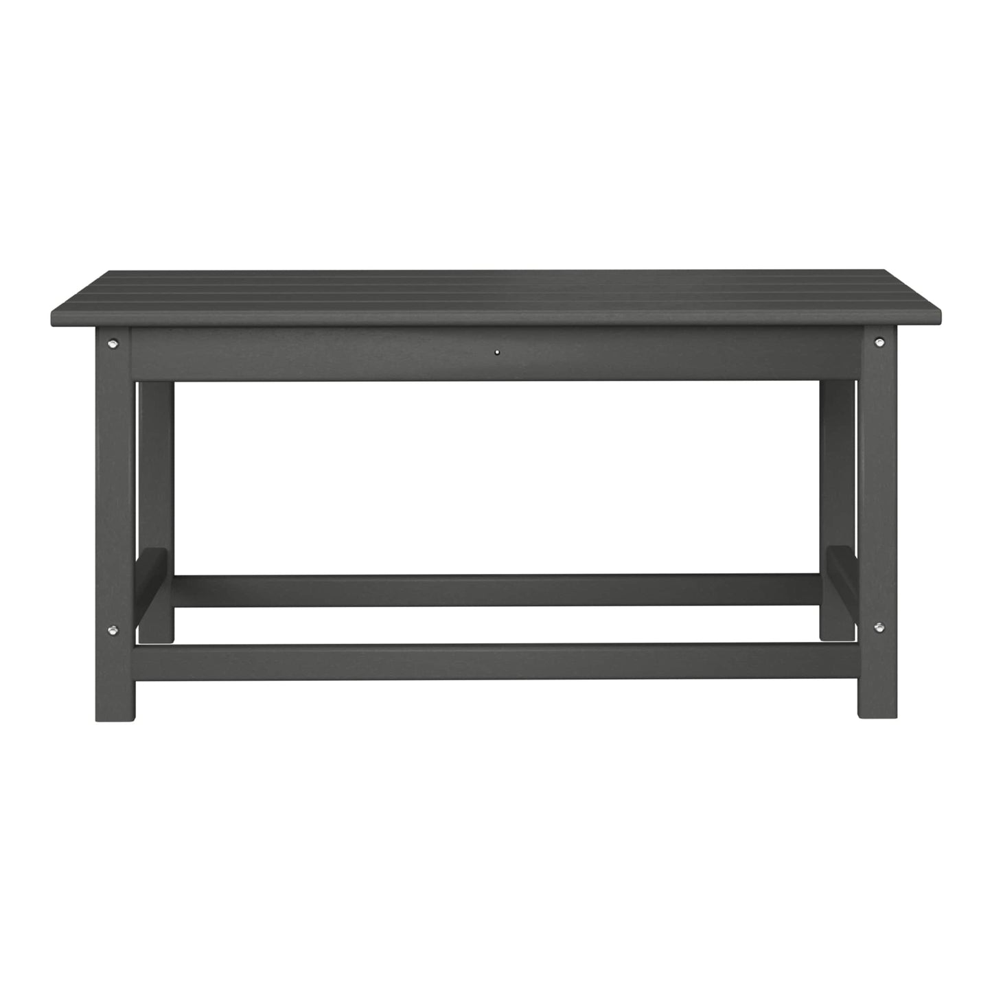 Table basse rectangulaire d'extérieur Polytrends Laguna en PEHD, toutes saisons