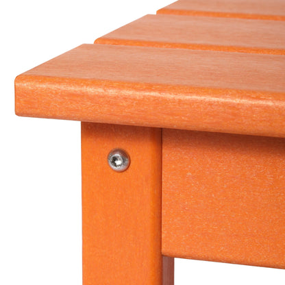 Table basse rectangulaire d'extérieur Polytrends Laguna en PEHD, toutes saisons