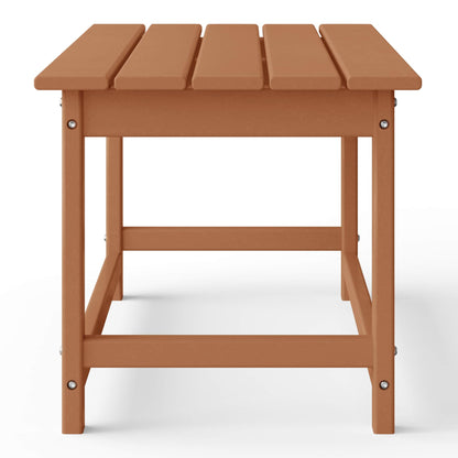 Table basse rectangulaire d'extérieur Polytrends Laguna en PEHD, toutes saisons