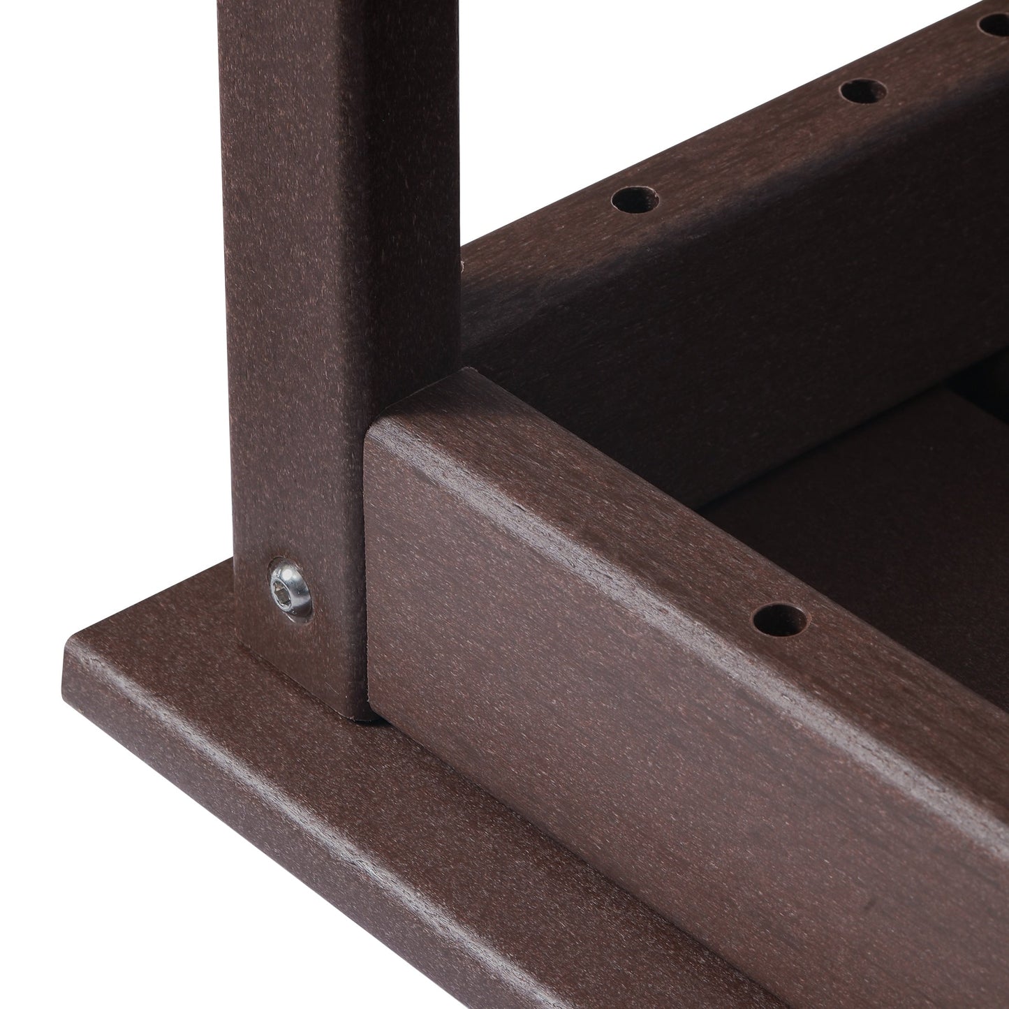 Table basse rectangulaire d'extérieur Polytrends Laguna en PEHD, toutes saisons