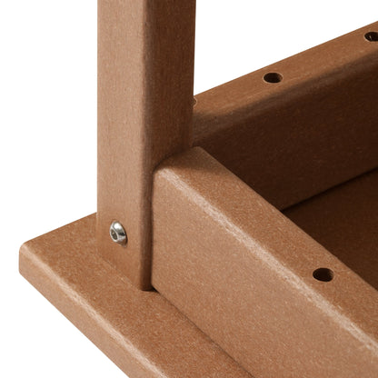 Table basse rectangulaire d'extérieur Polytrends Laguna en PEHD, toutes saisons