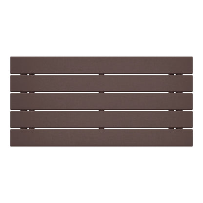 Table basse rectangulaire d'extérieur Polytrends Laguna en PEHD, toutes saisons