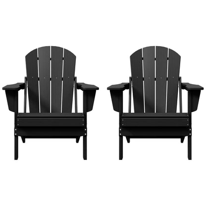 Chaises pliantes Adirondack Polytrends Laguna résistantes aux intempéries (lot de 2)