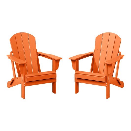 Chaises pliantes Adirondack Polytrends Laguna résistantes aux intempéries (lot de 2)