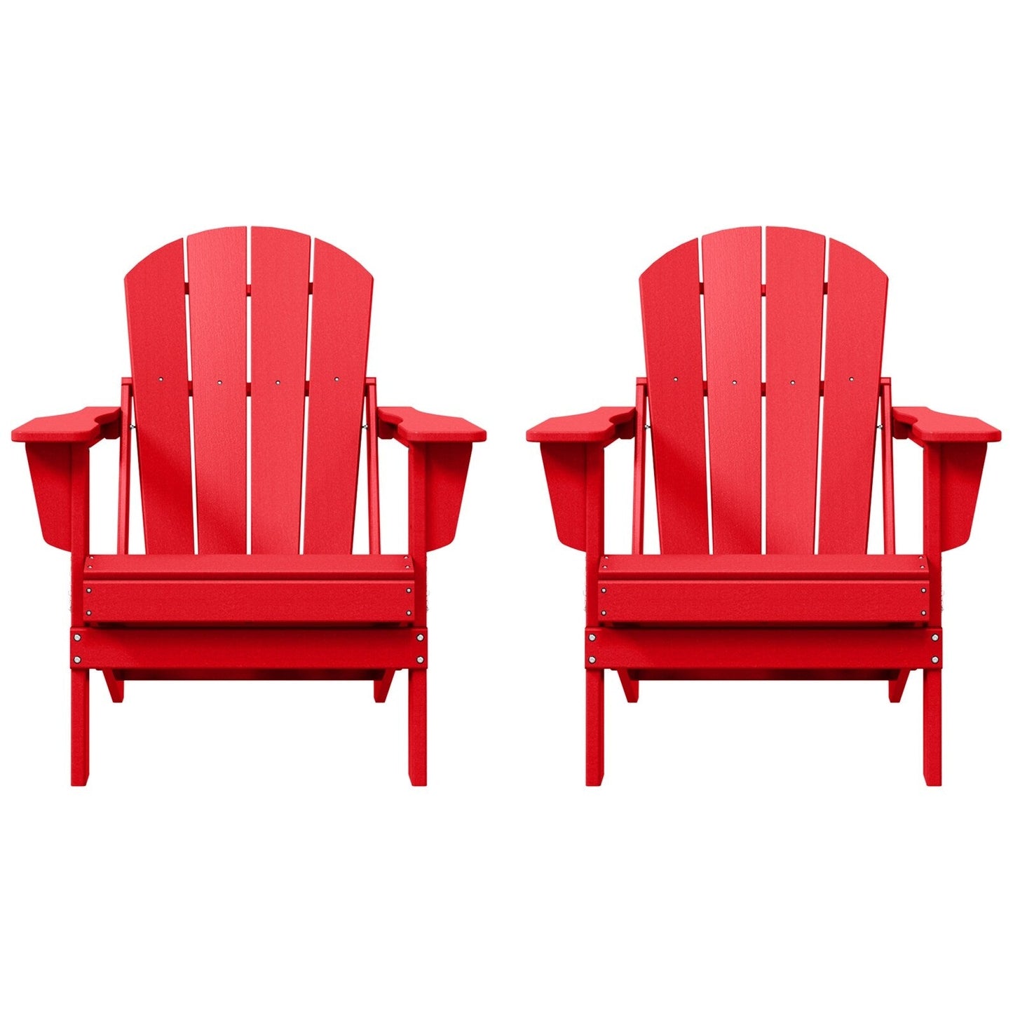 Chaises pliantes Adirondack Polytrends Laguna résistantes aux intempéries (lot de 2)