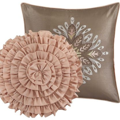 Ensemble de couette 6 pièces en jacquard médaillon Summerfield de Porch &amp; Den