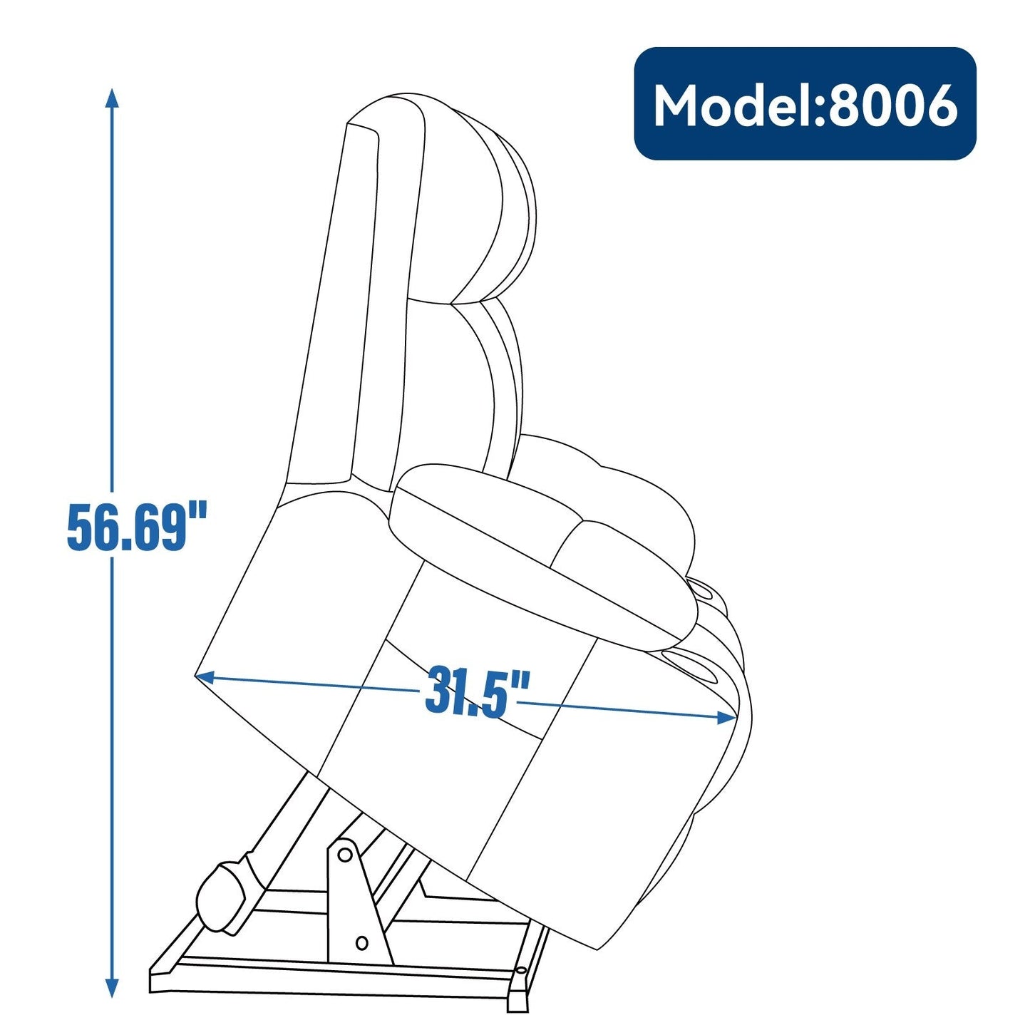Fauteuil inclinable électrique