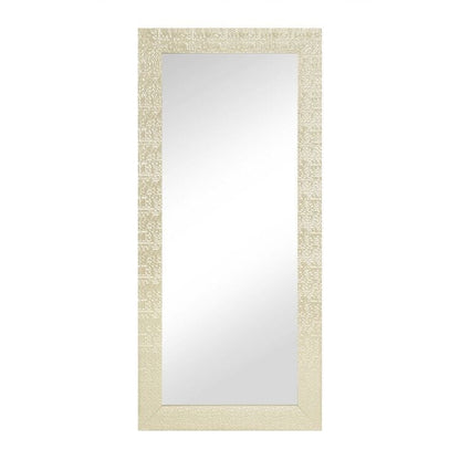 Miroir vertical pleine longueur à motif mosaïque haut de gamme - Miroir d'habillage complet sur pied, incliné ou autoportant
