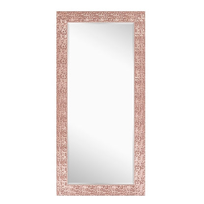 Miroir vertical pleine longueur à motif mosaïque haut de gamme - Miroir d'habillage complet sur pied, incliné ou autoportant