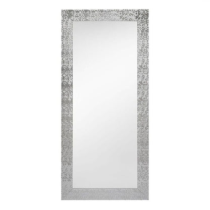 Miroir vertical pleine longueur à motif mosaïque haut de gamme - Miroir d'habillage complet sur pied, incliné ou autoportant