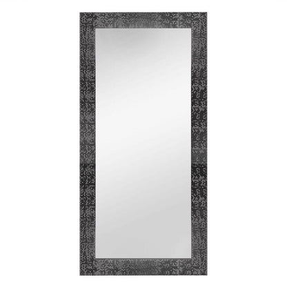 Miroir vertical pleine longueur à motif mosaïque haut de gamme - Miroir d'habillage complet sur pied, incliné ou autoportant