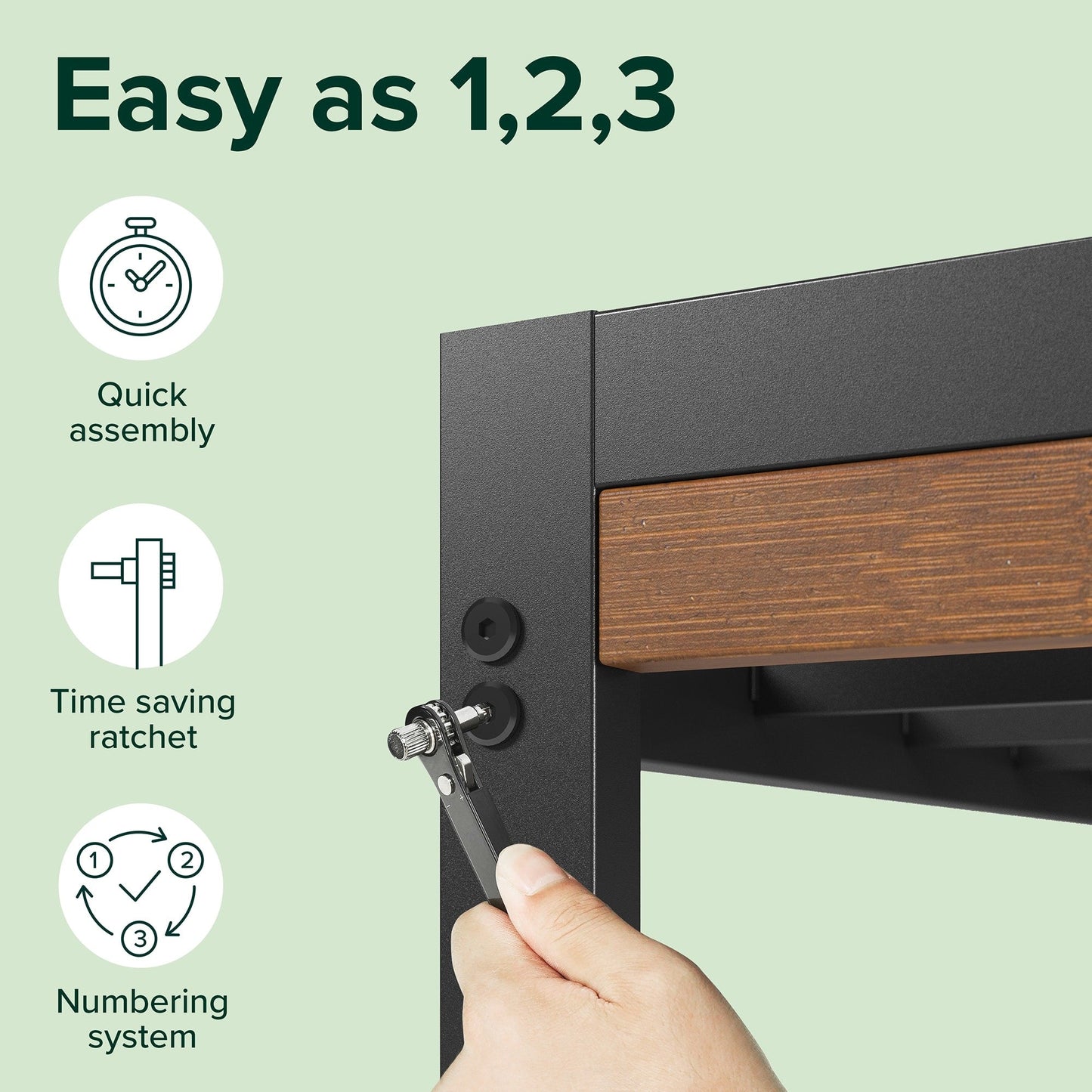 Cadre de lit plateforme en bambou et métal marron Priage par ZINUS